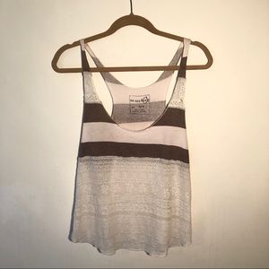 Free People Lace Striped Tank